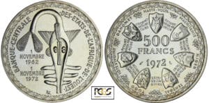 Afrique de l'ouest - 500 francs 1972