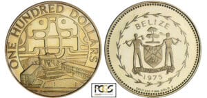Belize - 100 dollars 1975 Belize - 100 dollars 1975