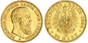Allemagne - Prusse -Friedrich III (1888) - 20 mark 1888 A