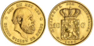 Pays-Bas - Willem - 10 gulden 1889 Pays-Bas - Willem - 10 gulden 1889