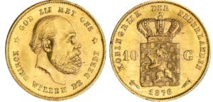 Pays-Bas - Willem - 10 gulden 1876 Pays-Bas - Willem - 10 gulden 1876