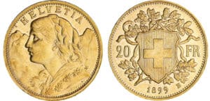 Suisse - 20 francs 1899