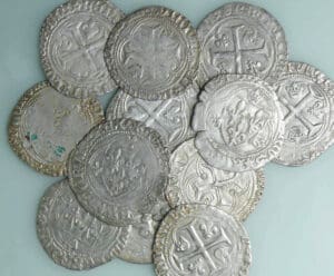 Louis XII (1498-1514) - Grand blanc à la couronne lot de 12 monnaies - Lyon Louis XII (1498-1514) - Grand blanc à la couronne lot de 12 monnaies - Lyon