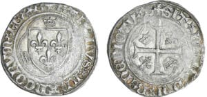 Charles VIII (1483-1498) - Blanc à la couronne - Bourges
