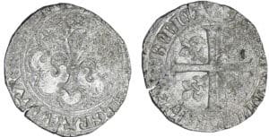 Bretagne - Charles de Blois - Gros à la fleur de lis