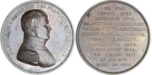 Napoléon 1er - Médaille - Napoléon 1er empereur des français et roi d'Italie Napoléon 1er - Médaille - Napoléon 1er empereur des français et roi d'Italie