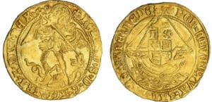Grande-Bretagne - Henry VIII - Angelot d'or 3ème type (1544-1547) Grande-Bretagne - Henry VIII - Angelot d'or 3ème type (1544-1547)