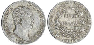 1/2 franc Bonaparte premier consul - An 12 A (Paris)