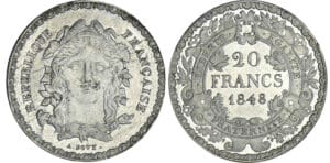 Deuxiéme république - 20 francs or concours de Bovy - 1848 Deuxiéme république - 20 francs or concours de Bovy - 1848