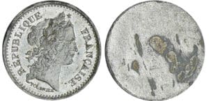 Deuxiéme république - 20 francs concours de Tournier - 1848 uniface Deuxiéme république - 20 francs concours de Tournier - 1848 uniface