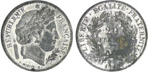 Deuxiéme république - 20 francs or concours de Merley - 1848 Deuxiéme république - 20 francs or concours de Merley - 1848