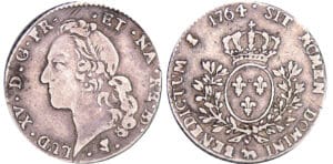 Louis XV (1715-1774) - 1/5 écu de Béarn au bandeau - 1764 (Pau)