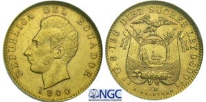 Equateur - 10 sucres 1900 (Birmingham) Equateur - 10 sucres 1900 (Birmingham)