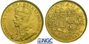 Canada - George V - 5 dollars 1914