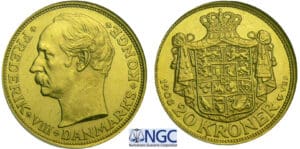 Danemark - Frederik VIII - 20 kroner 1908 VBP Danemark - Frederik VIII - 20 kroner 1908 VBP