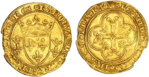 Charles VII (1422-1461) - Ecu d'or à la couronne - Saint-Quentin