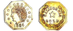 Etats-Unis - Californie - 1/4 dollar 1852 Indian head Etats-Unis - Californie - 1/4 dollar 1852 Indian head