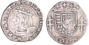 Duché de Lorraine - Antoine - 1/4 de teston 1544 (Nancy)