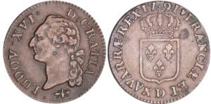 Louis XVI (1774-1792) - Sol - 1791 D (Lyon)