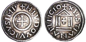 Louis 1er le Pieux (814-840) - Denier au temple