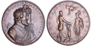 Médaille - Henri IV (1589-1610) - Naissance du Dauphin Louis 1603 (Dupré) Médaille - Henri IV (1589-1610) - Naissance du Dauphin Louis 1603 (Dupré)