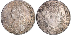 Louis XV (1715-1774) - Ecu aux branches d’olivier - 1726 S (Reims) Louis XV (1715-1774) - Ecu aux branches d’olivier - 1726 S (Reims)