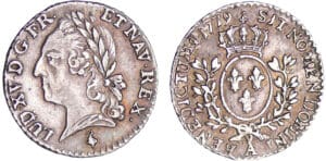 Louis XV (1715-1774) - 1/20 écu à la vieille tête, frappe posthume - 1779 A (Paris)