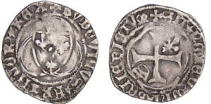 Louis XI (1461-1483) - Petit blanc à la couronne - Montpellier