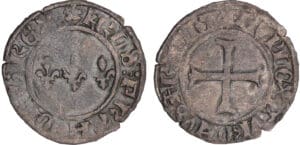 Charles VII (1422-1461) - Double tournois (Troyes)