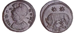 Constantin 1er - Nummus (330-333, Trèves) - Louve