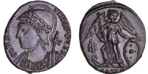 Constantin 1er - Nummus (330-333, Constantinople) - La Victoire