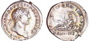 Trajan - Denier (107, Rome) - Le Danube