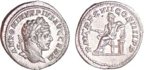 Caracalla - Denier (214, Rome) - Apollon