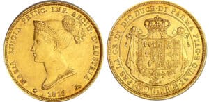 Italie - Duché de Parme - 40 lire 1815 Italie - Duché de Parme - 40 lire 1815
