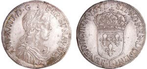 Louis XIV (1643-1715) - ½ écu à la mèche longue - 1651 I (Limoges)