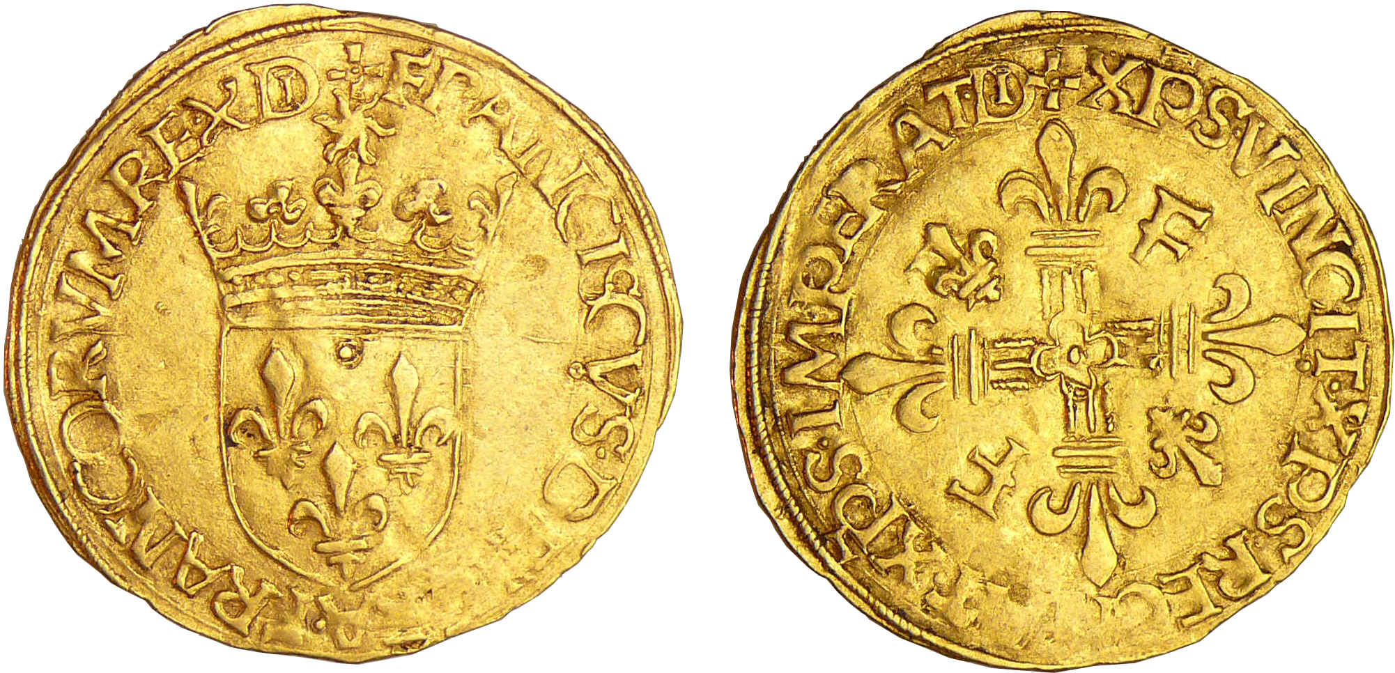 François 1er (1515-1547) - Ecu d'or au soleil - 5ème type - La Rochelle François 1er (1515-1547) - Ecu d'or au soleil - 5ème type - La Rochelle