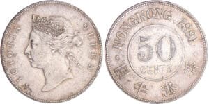 Hong-Kong - 50 cents 1891 Hong-Kong - 50 cents 1891