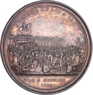 Médaille - Louis XVI - Arrivée du roi à Paris. Médaille - Louis XVI - Arrivée du roi à Paris.