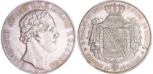 Allemagne - Saxe - Friedrich August - 2 thaler 1847 F