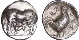 Illyrie - Karaystos - Didrachme (350 av. J.-C.)
