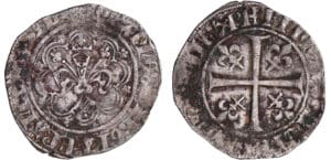Jean II le Bon (1350-1364) - Gros à la fleur de lis - patte d'oie - 1ère émission 22 janvier 1358