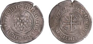 Louis XII (1498-1514) - Grand blanc à la couronne - Bourges Louis XII (1498-1514) - Grand blanc à la couronne - Bourges