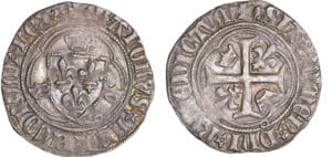 Charles VIII (1483-1498) - Blanc à la couronne - La Rochelle
