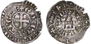 Aquitaine - Edouard II - Maille blanche