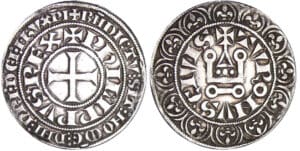 Philippe IV (1285-1314) - Gros tournois à l'O rond