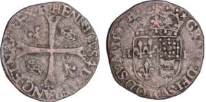 Henri IV (1589-1610) - Douzain de Béarn - 1er type - 1591 (Morlaàs) Henri IV (1589-1610) - Douzain de Béarn - 1er type - 1591 (Morlaàs)