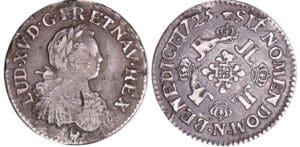 Louis XV (1715-1774) - 1/8 écu aux huit L - 1725 N (Montpellier) Louis XV (1715-1774) - 1/8 écu aux huit L - 1725 N (Montpellier)