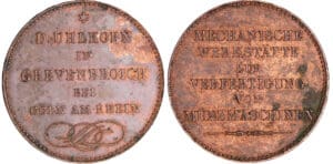 Belgique - Léopold Ier - Module de la 5 francs essai (1846) Belgique - Léopold Ier - Module de la 5 francs essai (1846)