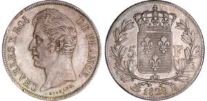 5 francs Charles X - 2ème type - 1829 D (Lyon) 5 francs Charles X - 2ème type - 1829 D (Lyon)