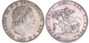 Grande-Bretagne - George III - Crown 1820 tranche LX Grande-Bretagne - George III - Crown 1820 tranche LX